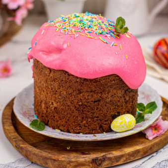 Творожный кулич без дрожжей как кекс