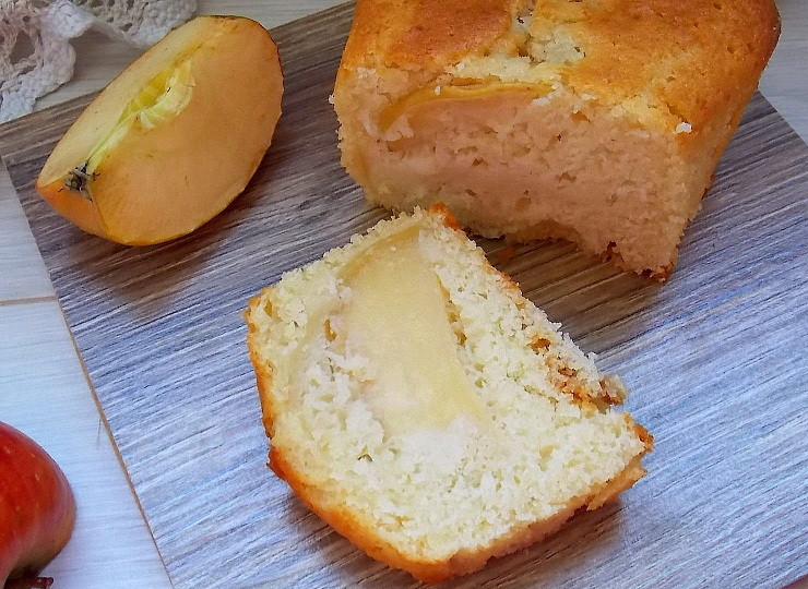 1. Этап. Кекс с яблоками на сыворотке: Приятного аппетита!