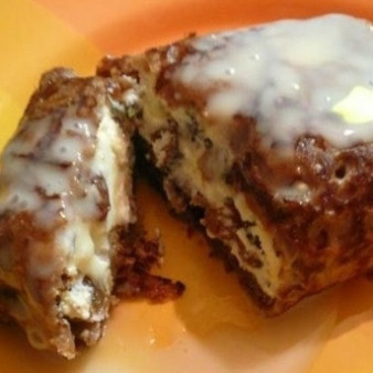 Шоколадные блинчики с творогом