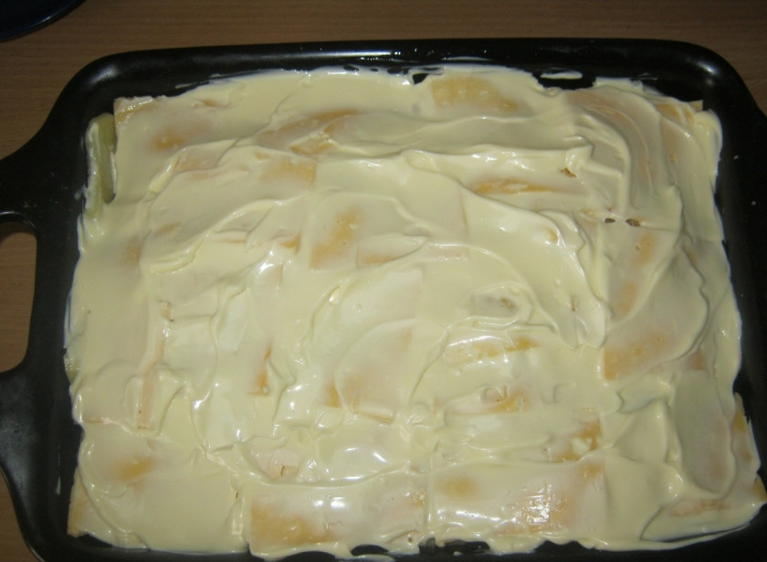 1. Этап. Картошка с мясом и сыром в духовке: 5. Выглядит это так.