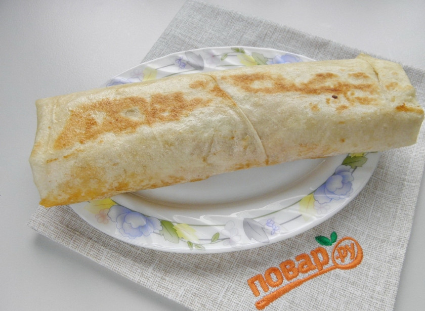 1. Этап. Шаурма (классический рецепт): Шаурма готова! Приятного Вам аппетита!