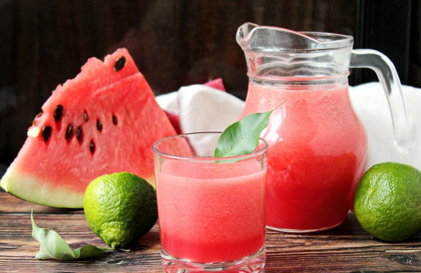 1. Этап. Коктейль из арбуза с лаймом: Приятного употребления!