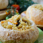Булочки, фаршированные пловом