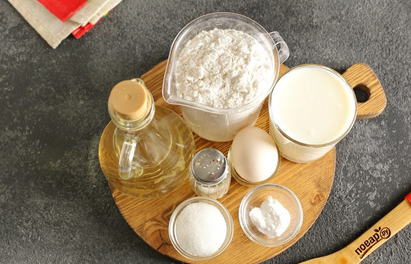 1. Этап. Пышки в мультиварке: Подготовьте все ингредиенты.