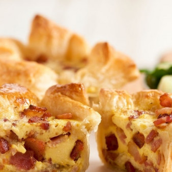 Мини-киш с беконом