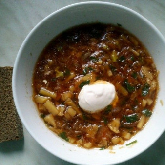 Борщ из цветной капусты