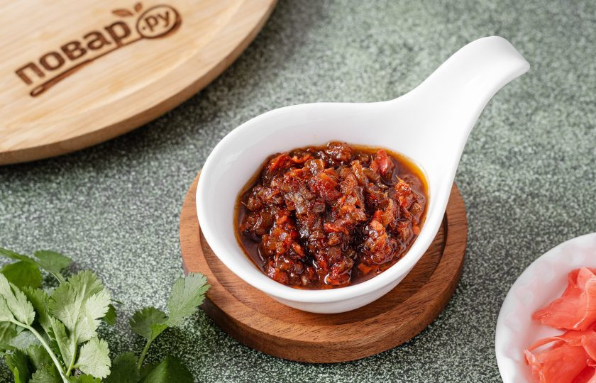 1. Этап. Соус с маринованным имбирем: Соус с маринованным имбирем готов, приятного вам аппетита!