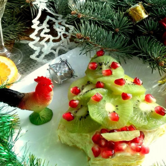Новогодний кекс Елочка