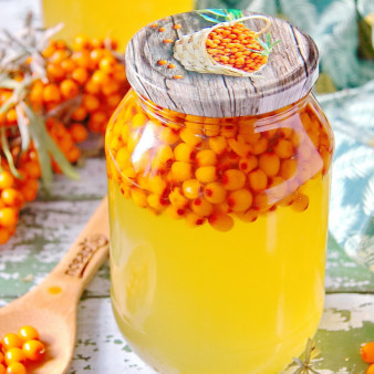 Компот из облепихи на зиму