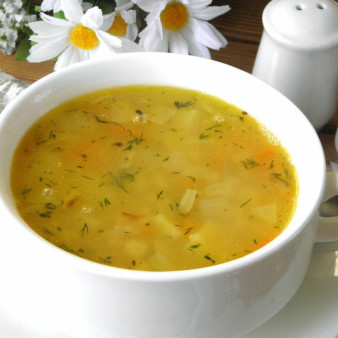 Постный гороховый суп