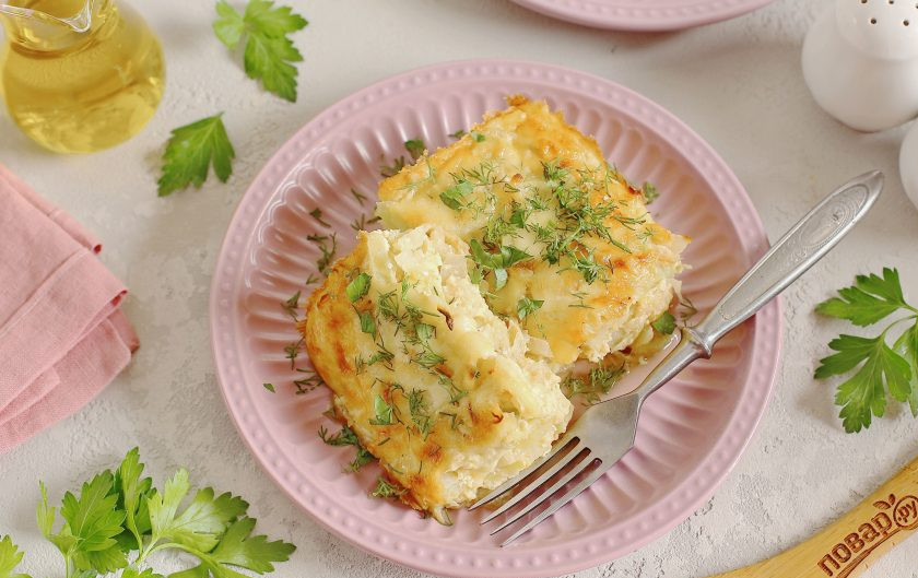 1. Этап. Белокочанная капуста в сыре в духовке: Приятного аппетита!