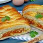 Пирог с морковью и яйцом