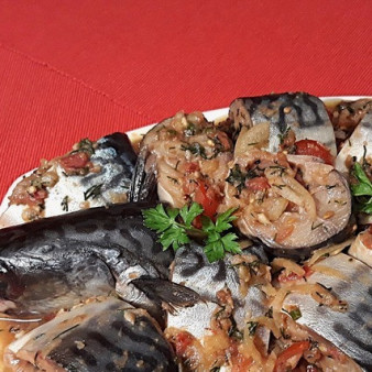 Скумбрия домашнего посола к 23 февраля