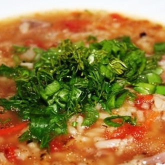 Вкусный суп Харчо