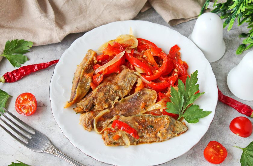 1. Этап. Говяжьи губы с овощами: Приятного аппетита!