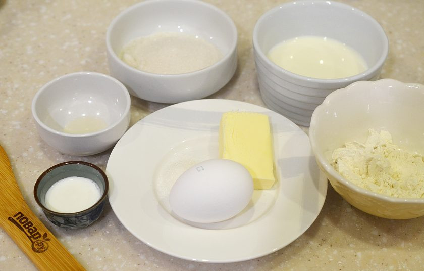 1. Этап. Канеле: 1. Приготовьте необходимые ингредиенты.