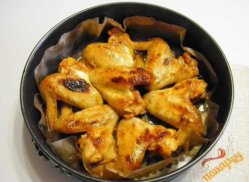 1. Этап. Куриные крылышки в медовом соусе: Крылышки в медовом соусе готовы! Приятного аппетита!