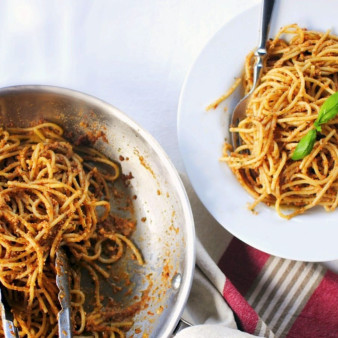 Паста с сушеными помидорами