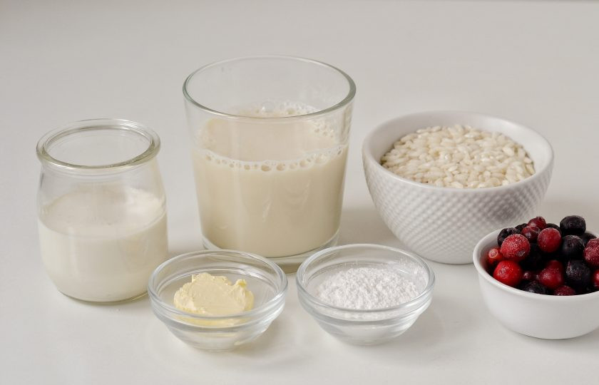 1. Этап. Сладкое ризотто: Подготовьте все ингредиенты.