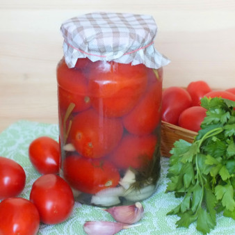 Помидоры в желатине на зиму