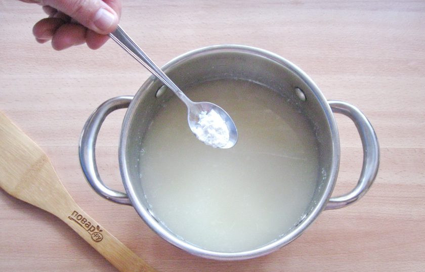 1. Этап. Грушевый кисель: И ванильный сахар.