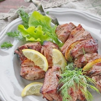 Вкусный шашлык из свинины на минералке