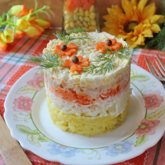 Салат Генеральский с редькой