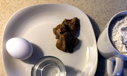 1. Этап. Печеночная лапша: Ингредиенты.