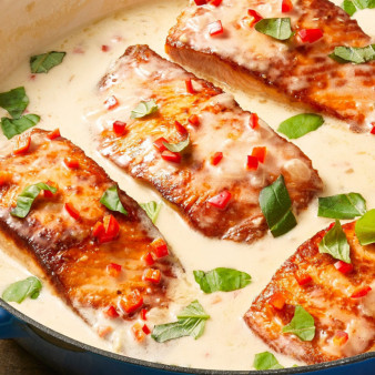 Creamy Coconut-Lime Salmon