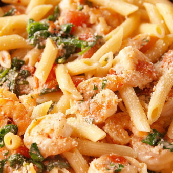 Parmesan Shrimp Pasta