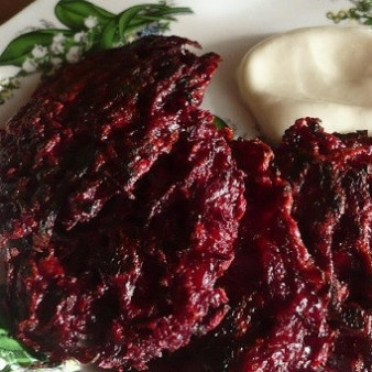 Свекольные деруны за 15 минут