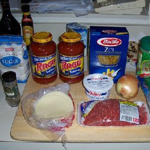 1. Этап. Тройной сырный Зити: Ингредиенты