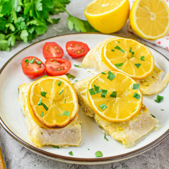 Судак с лимоном в духовке