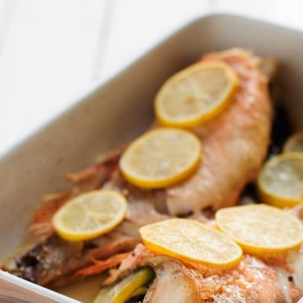 Морская рыба в духовке