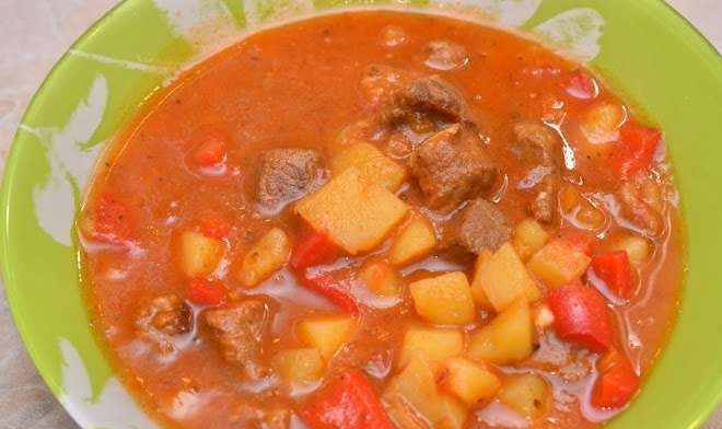 1. Этап. Говядина (гуляш): Гуляш готов! Подавайте его порционно. Приятного аппетита!