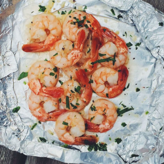 Foil Pack Butter Garlic Shrimp