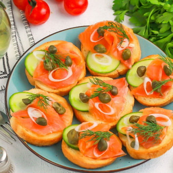 Брускетты в аэрогриле