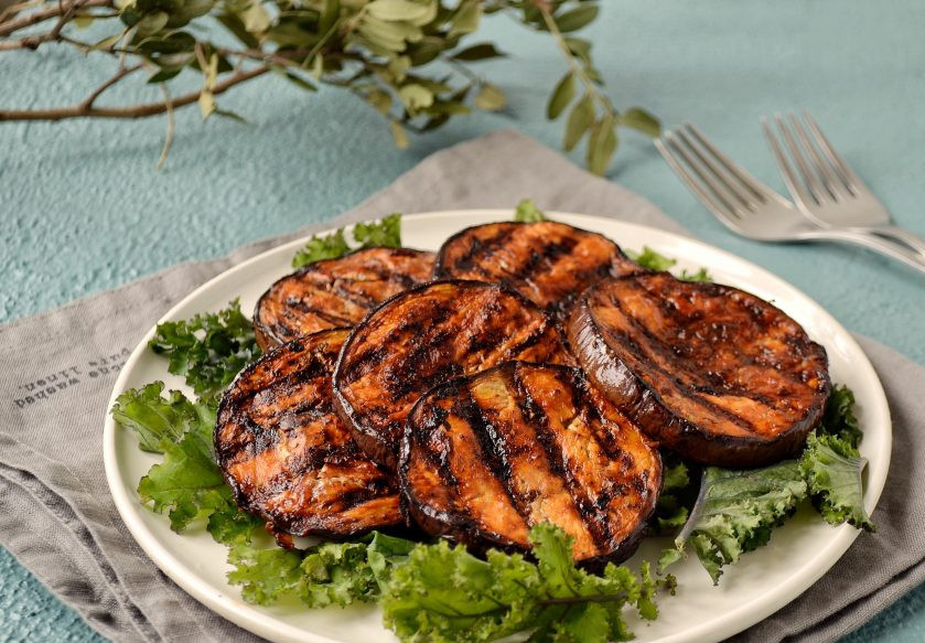 1. Этап. Стейки из баклажанов: Стейки из баклажанов готовы, приятного аппетита!