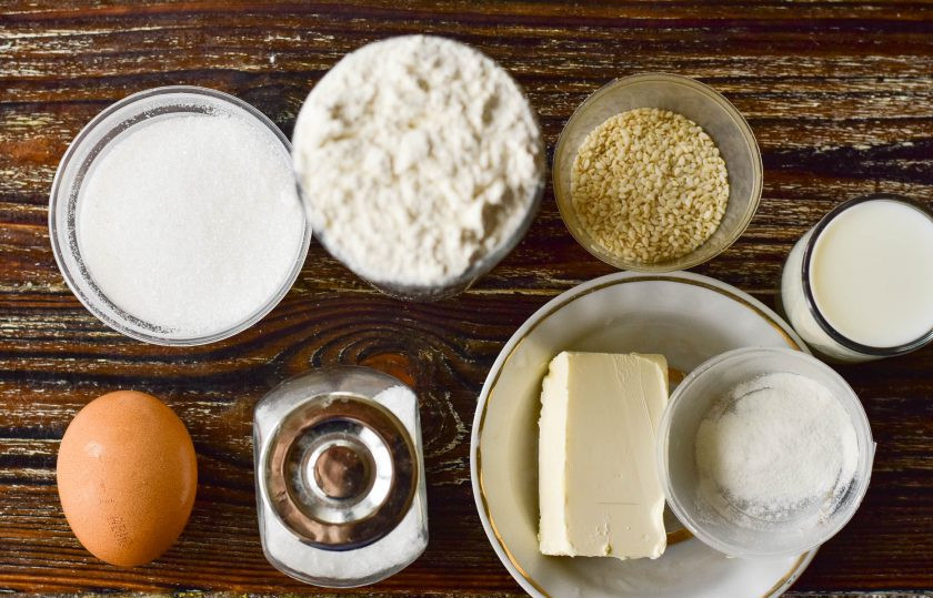 1. Этап. Печенье Королевское: Подготовьте ингредиенты.