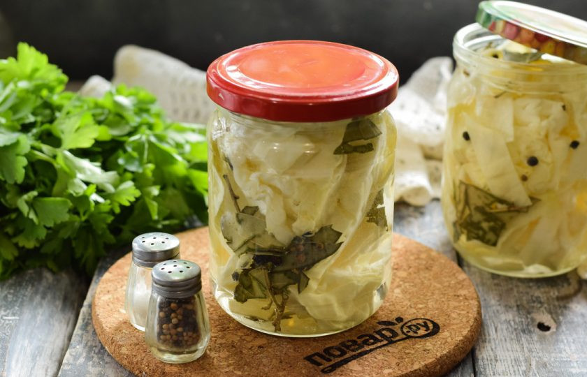 1. Этап. Капуста пластами на зиму: Приятного аппетита!