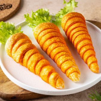 Слоеные трубочки Морковки