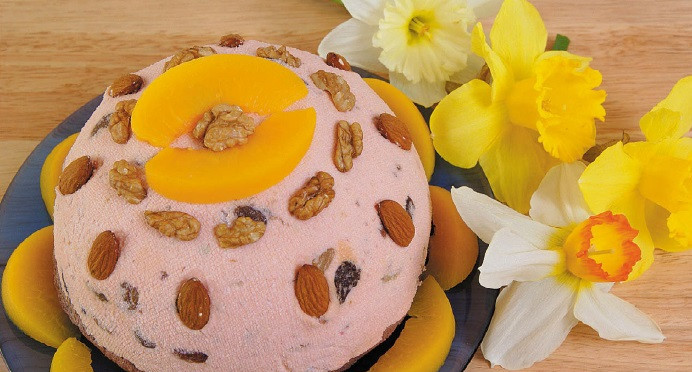 1. Этап. Пасха розовая: Пасху украсить. Приятного аппетита!