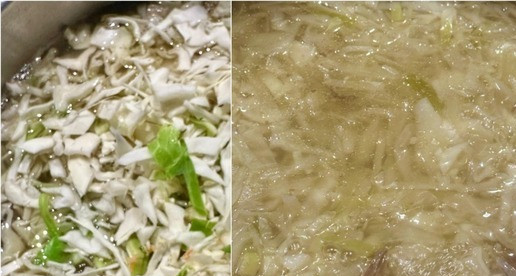 1. Этап. Борщ. Два пути: Капуста. Граммов шестьсот – семьсот. Нашинковать мелко и в бульон. Чуть увеличив нагрев, довести до закипания и снова перейти в режим «томление». До состояния капусты «вот-вот и готово!»