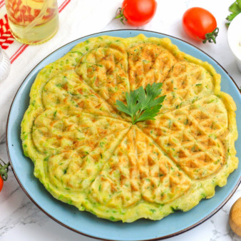 Вафли кабачковые в вафельнице