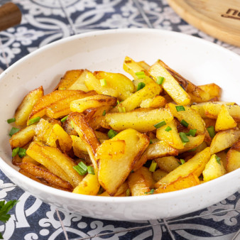 Жареная картошка на оливковом масле