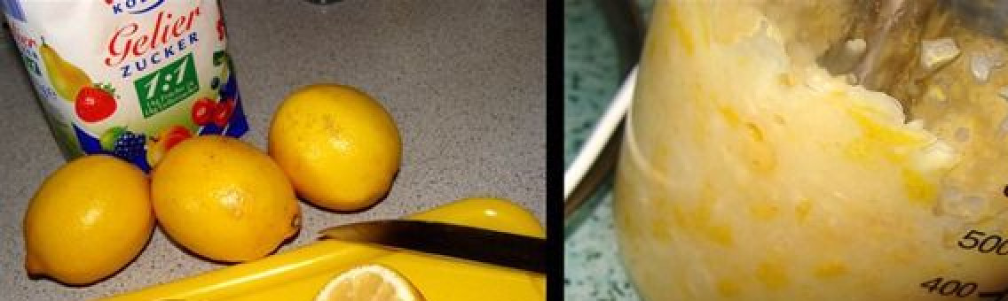 1. Этап. Варенье из лимонов через мясорубку: Лимоны моем в холодной воде. Желательно разрезать их напополам и пропустить через мясорубку. За неимением мясорубки можно воспользоваться блендером.