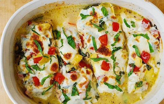 1. Этап. Куриное филе под шубой в духовке: 6. Запекайте еще минут 15-20 до румяной корочки. Приятного аппетита!