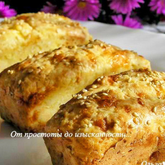 Сырно-чесночные булочки Два сыра