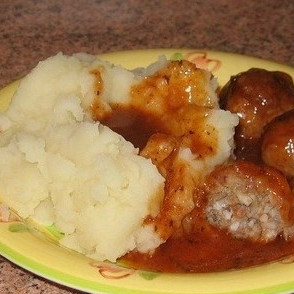 Ежики из говядины