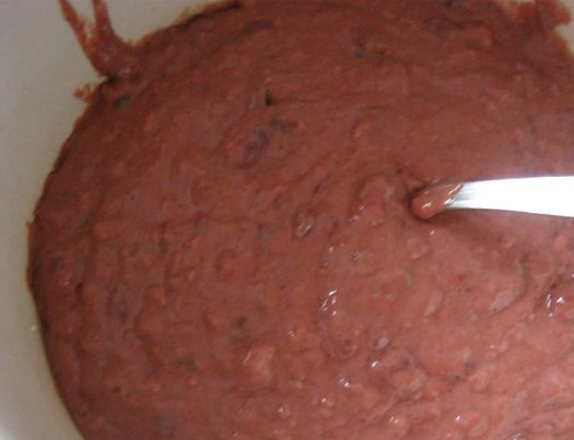 1. Этап. Биточки из печени говяжьей: И хорошо перемешайте.